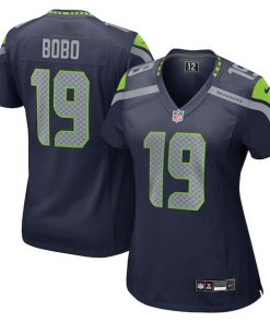 Alternative view of Jake Bobo Seattle Seahawks Nike Women's Team Game Jersey -  College Navy/Navy