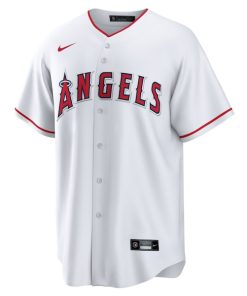 Alternative view of Yusei Kikuchi Los Angeles Angels Nike Home Replica Jersey - White