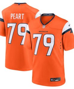 Matt Peart Denver Broncos Nike Team Game Jersey -  Orange