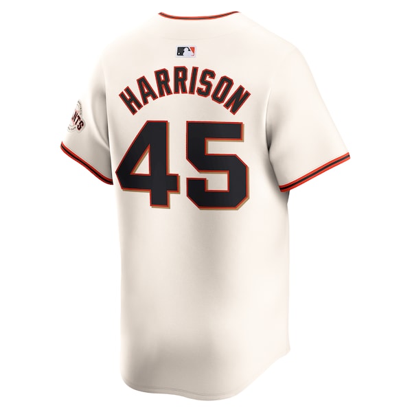 Kyle Harrison San Francisco Giants Nike Home Limited Player Jersey - Cream - Image 3