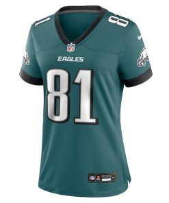 Alternative view of Grant Calcaterra Philadelphia Eagles Nike Women's Team Game Jersey - Midnight Green