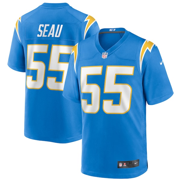 Junior Seau Los Angeles Chargers Nike Game Retired Player Jersey - Powder Blue/Royal - Image 2
