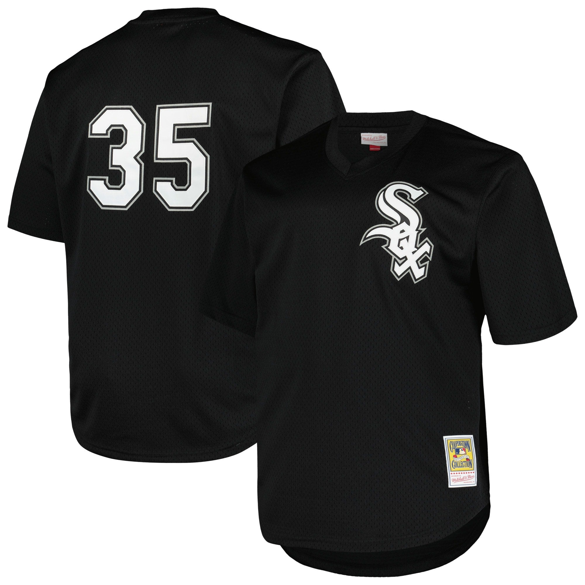 Frank Thomas Chicago White Sox Profile Big & Tall Cooperstown Collection Mesh Batting Practice Jersey - Kelly Green/Black - Image 3