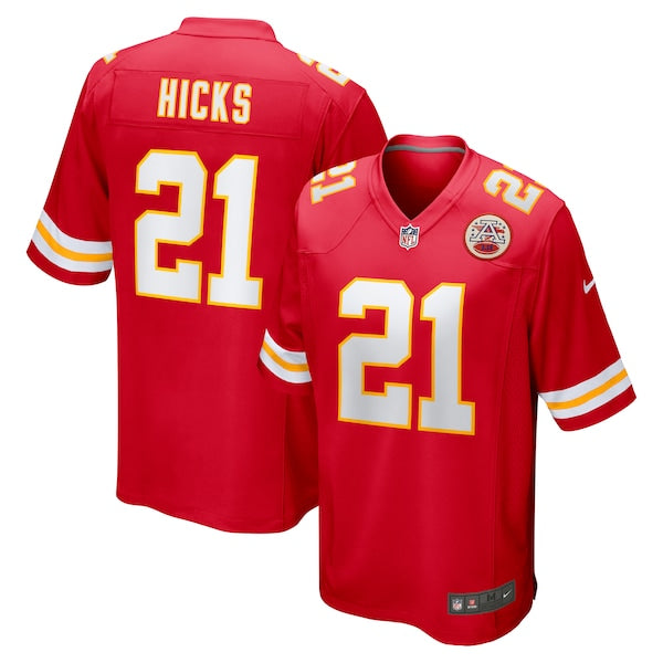 Jaden Hicks Kansas City Chiefs Nike Game Jersey - Red