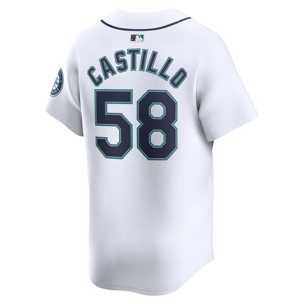 Luis Castillo Seattle Mariners Nike Home Limited Player Jersey - White - Image 5