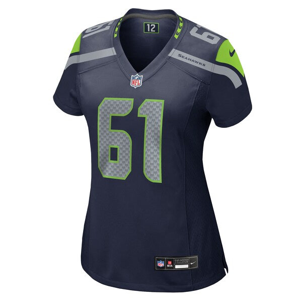 Jalen Sundell Seattle Seahawks Nike Women's Team Game Jersey - College Navy - Image 2