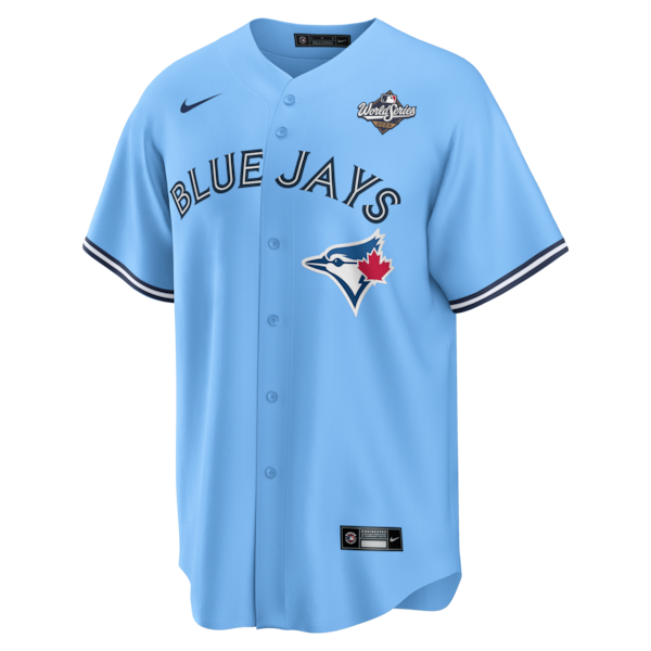 Bo Bichette Toronto Blue Jays Nike 2025 World Series Alternate Replica Jersey - Powder Blue - Image 2