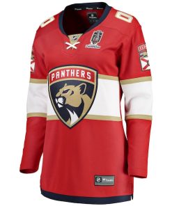 Alternative view of Florida Panthers  Women's 2025 Stanley Cup Champions Breakaway Custom Jersey - Red