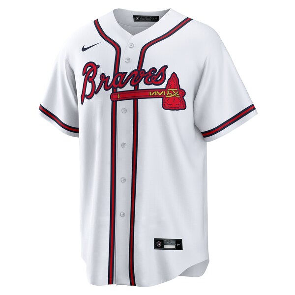 Nick Allen Atlanta Braves Nike Home Replica Jersey - White - Image 2