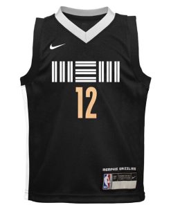 Alternative view of Ja Morant Memphis Grizzlies Nike Toddler Swingman Replica Jersey - City Edition - Black