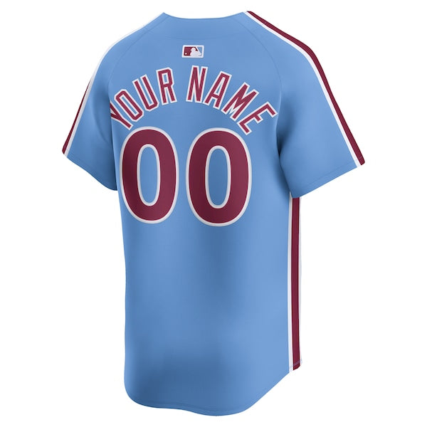 Philadelphia Phillies Nike Alternate Limited Custom Jersey - Light Blue/White - Image 6