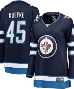 Cole Koepke Winnipeg Jets  Women's Home Breakaway Jersey - Navy