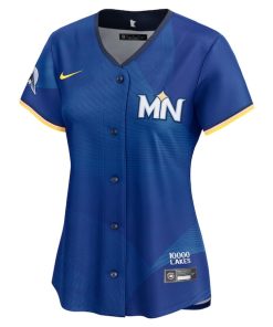 Alternative view of Carlos Correa Minnesota Twins Nike Women's 2024 City Connect Limited Jersey - Royal