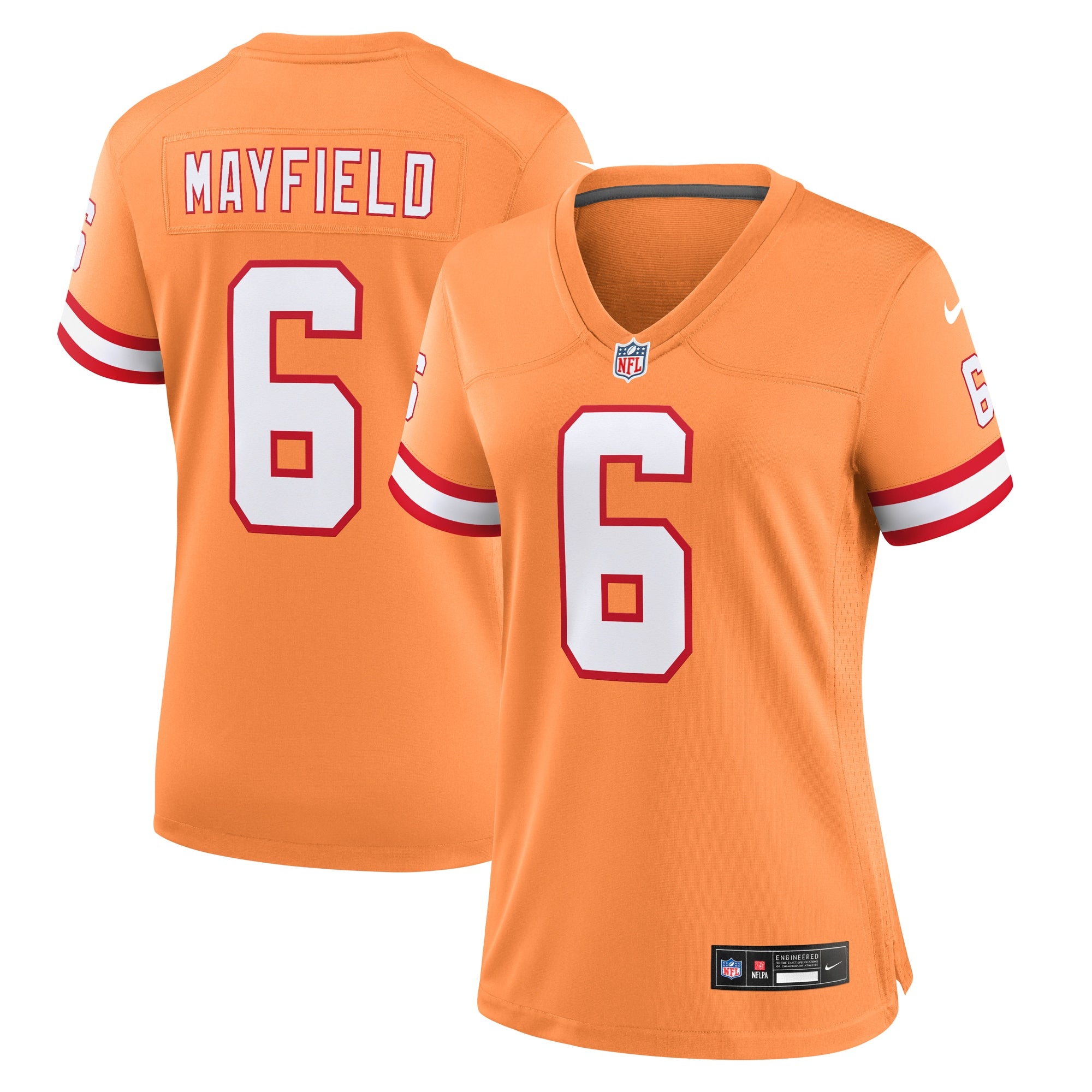 Baker Mayfield '76 Tampa Bay Buccaneers Nike Women's Game Jersey - White/Red/Orange - Image 6