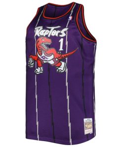 Alternative view of Tracy McGrady Toronto Raptors Big & Tall Hardwood Classics 1998/99 Swingman Jersey - Purple