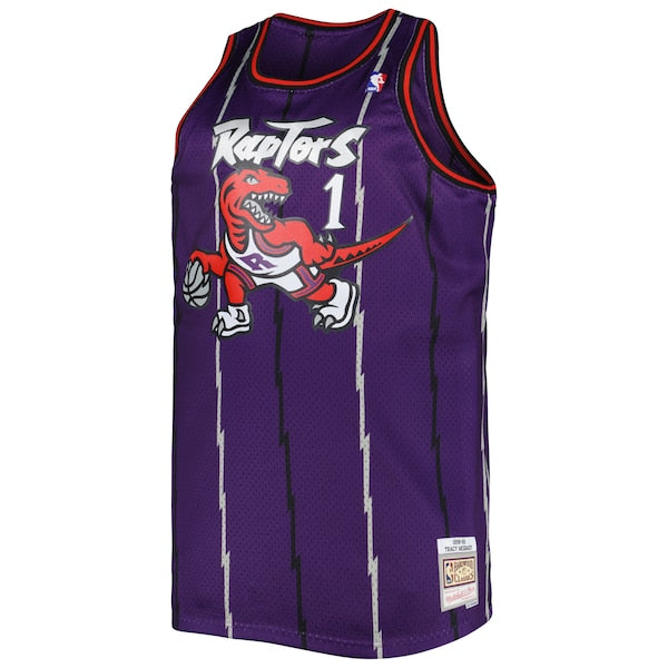 Tracy McGrady Toronto Raptors Big & Tall Hardwood Classics 1998/99 Swingman Jersey - Purple - Image 2