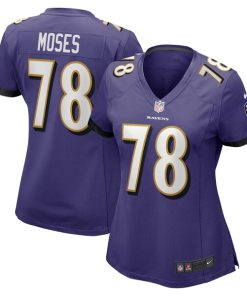 Morgan Moses Baltimore Ravens Nike Women's Game Player Jersey - Purple