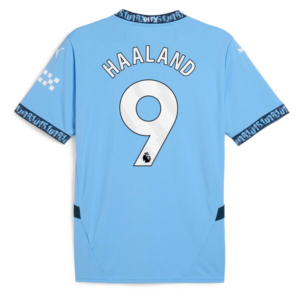 Erling Haaland Manchester City Puma 2024/25 Home Replica Player Jersey - Light Blue - Image 4