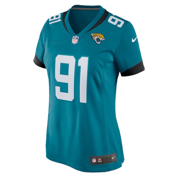 Arik Armstead Jacksonville Jaguars Nike Women's Team Game Jersey - Teal - Image 2