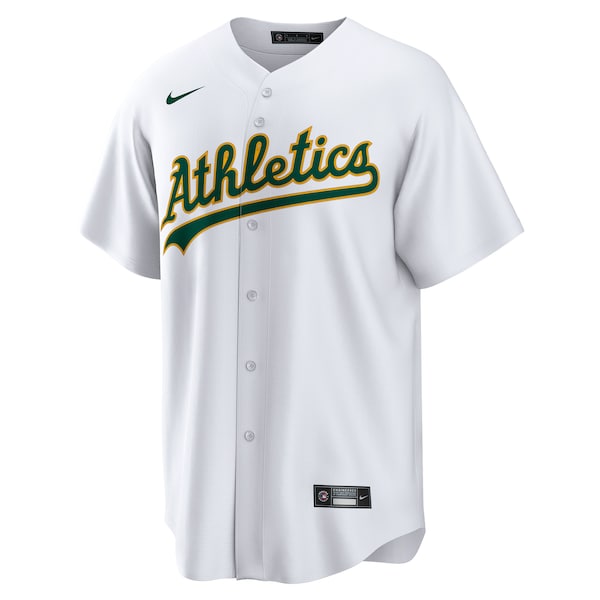 Dany Jim¨¦nez Oakland Athletics Nike Home Replica Player Jersey - White - Image 2