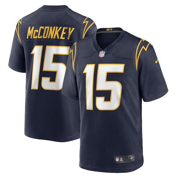 Ladd McConkey Los Angeles Chargers Nike Alternate Game Jersey - Navy/Royal/White - Image 2