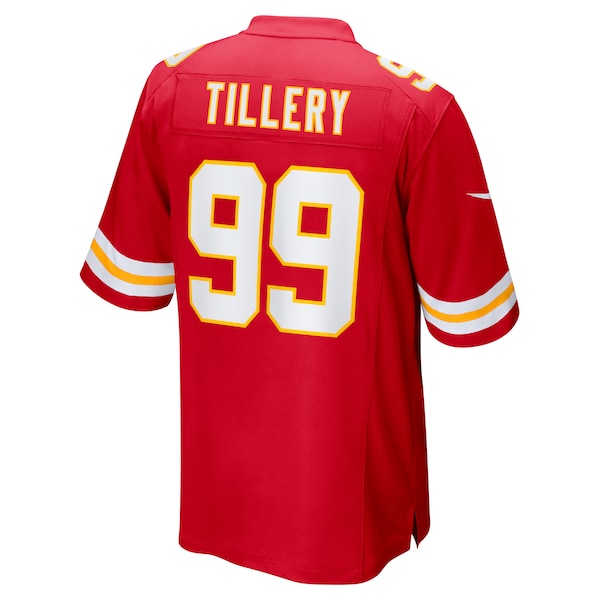 Jerry Tillery Kansas City Chiefs Nike Team Game Jersey - Red - Image 3