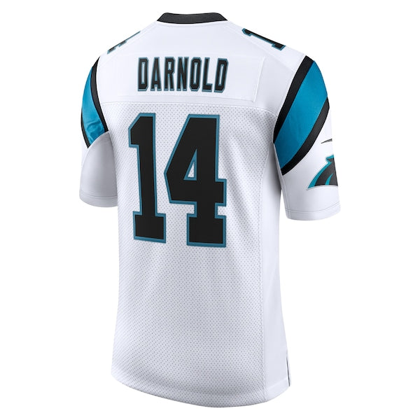 Sam Darnold Carolina Panthers Nike Vapor Limited Jersey - White/Black/Blue - Image 4
