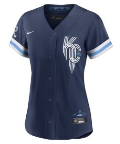 Alternative view of Kansas City Royals Nike Women's 2022 City Connect Replica Jersey - Navy