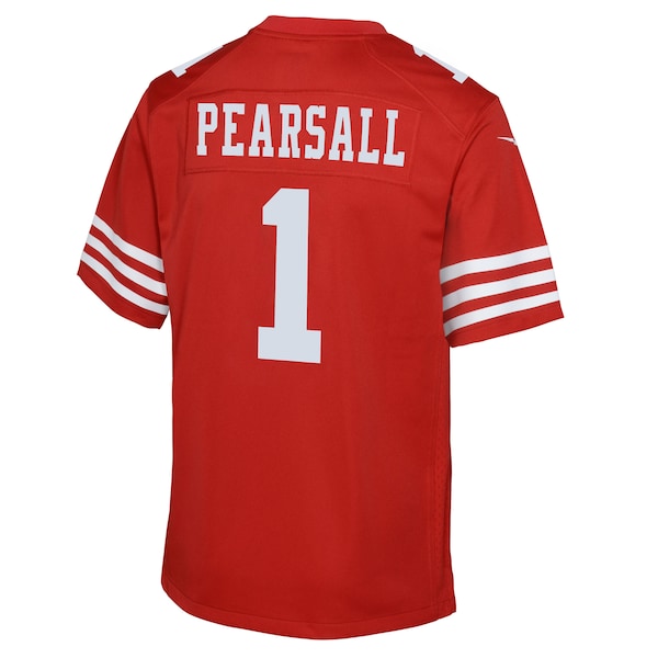 Ricky Pearsall San Francisco 49ers Nike Youth Team Game Jersey - Scarlet - Image 3