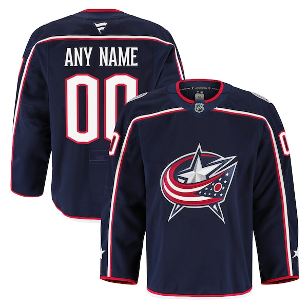 Columbus Blue Jackets Home Authentic Pro Custom Jersey - Navy