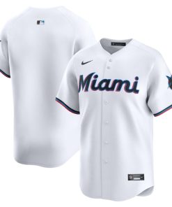 Miami Marlins Nike Home Limited Jersey - White