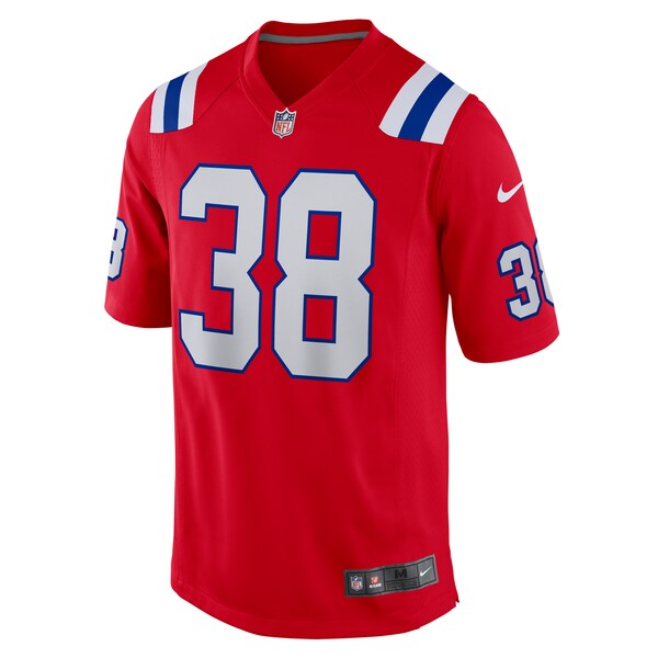 Rhamondre Stevenson New England Patriots Nike Alternate Game Player Jersey - Red/Navy/White - Image 3
