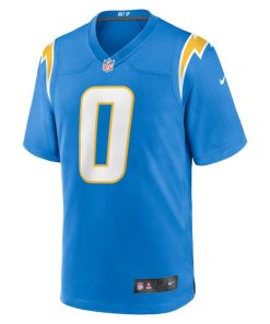 Alternative view of Daiyan Henley Los Angeles Chargers Nike Team Game Jersey - Powder Blue