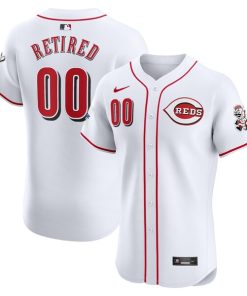 Cincinnati Reds Nike Home Elite Pick-A-Player Retired Roster Patch Jersey - White