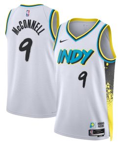 T.J. McConnell Indiana Pacers Nike City Edition Swingman Jersey 2024 - White