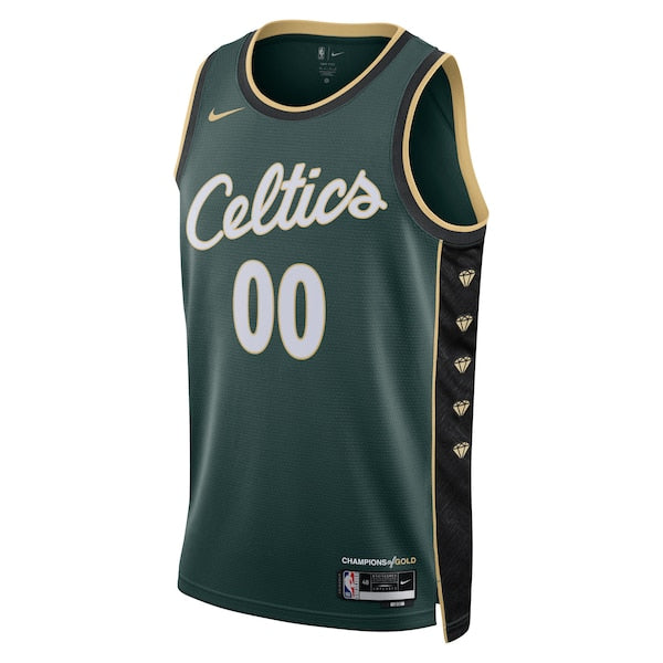 Boston Celtics Nike Unisex 2022/23 Swingman Custom Jersey - City Edition - Kelly Green - Image 2