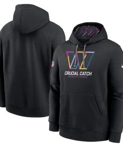 Washington Commanders Nike 2024 NFL Crucial Catch Club Pullover Hoodie - Black