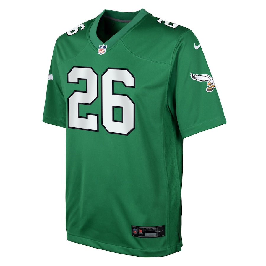 Saquon Barkley Philadelphia Eagles Nike Youth Alternate Game Jersey - Kelly Green - Image 3