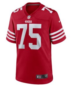 Alternative view of Brandon Parker San Francisco 49ers Nike Team Game Jersey -  Scarlet