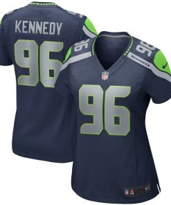 Alternative view of Cortez Kennedy Seattle Seahawks Nike Women's Game Retired Player Jersey - College Navy/Royal