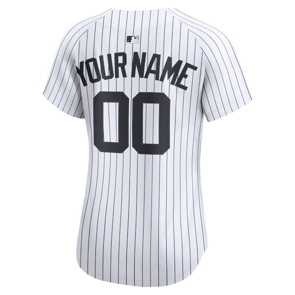 New York Yankees Nike Women's Home Limited Custom Jersey - White - Image 3