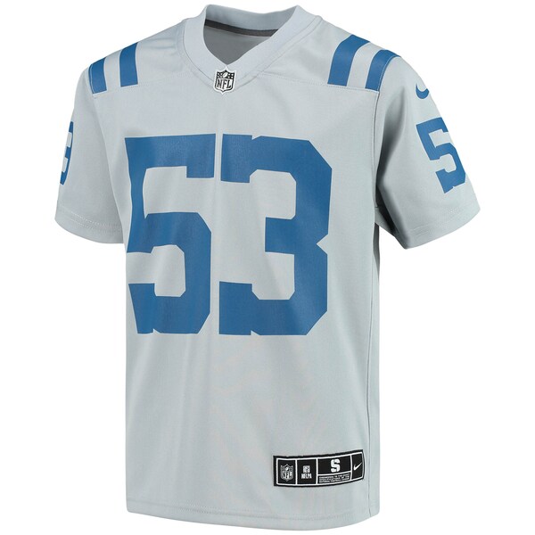 Shaquille Leonard Indianapolis Colts Nike Youth Inverted Team Game Jersey - Gray - Image 3