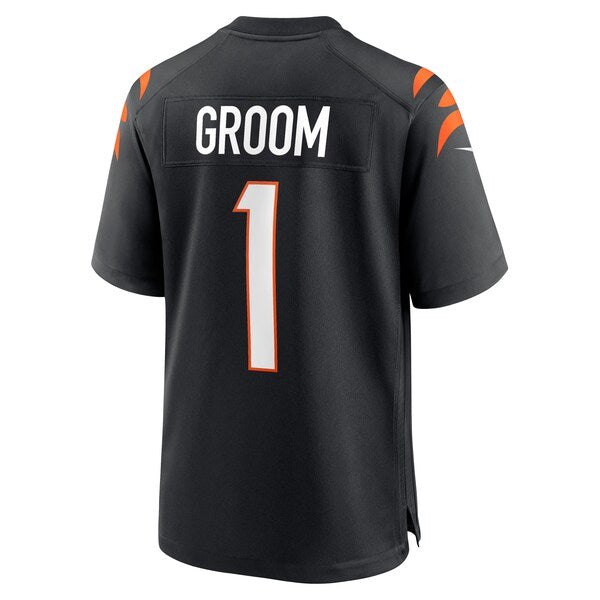 Number 1 Groom Cincinnati Bengals Nike Game Jersey - Black - Image 3