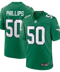 Jaelan Phillips Philadelphia Eagles Nike Alternate 2  Game Jersey -  Kelly Green/White/Green