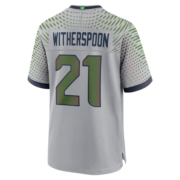 Devon Witherspoon Seattle Seahawks Nike 2025 Rivalries Collection Game Jersey - Wolf Gray - Image 3