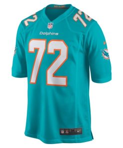 Alternative view of Terron Armstead Miami Dolphins Nike Game Jersey - Aqua