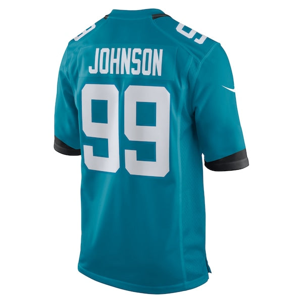 Austin Johnson Jacksonville Jaguars Nike Team Game Jersey - Teal - Image 3