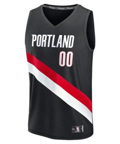 Alternative view of Portland Trail Blazers  Youth Fast Break Replica Custom Jersey - Icon Edition - Black