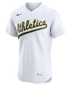 Alternative view of Athletics Nike Home  Elite Jersey - White
