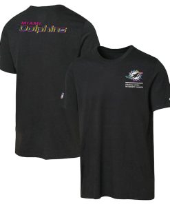 Miami Dolphins Nike Youth 2025 NFL Crucial Catch Tri-Blend Dri-FIT T-Shirt - Black